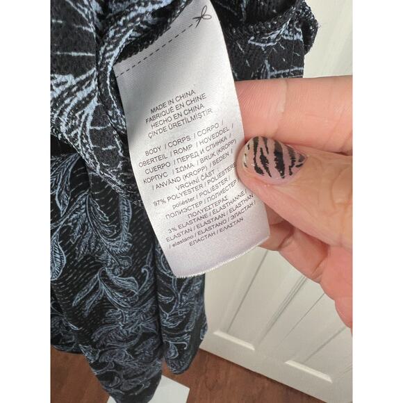 Lauren Ralph Lauren Floral Crepe Off-The-Shoulder Jumpsuit Wide Leg Cropped 14 - Picture 3 of 9